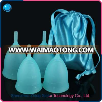 Custom logo soft silicone menstrual period cup