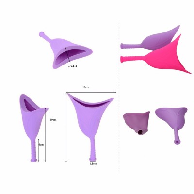 Soft flexible Female urination device portable Stand up pee cups for women