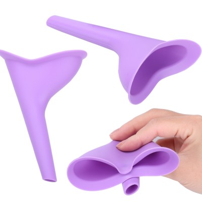 Custom 100% Silicone Reusable Urinal Funnel Portable Female Urination Device